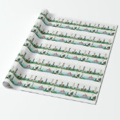 OBX VUURTORENS INPAPPAPER CADEAUPAPIER (Uitgerold)