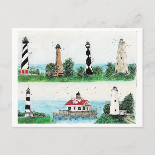 OBX VUURTORENS MAGNET FEESTDAGENKAART (Voorkant)