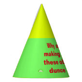 Obxieuze Dunce-Petten Feesthoedjes (Links)