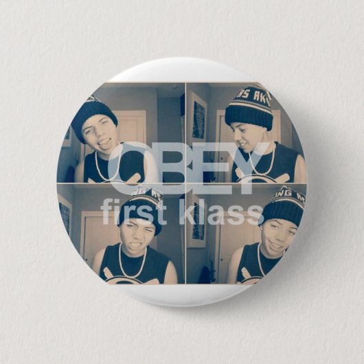OBYLEN: Eerste klasse Ronde Button 5,7 Cm (Voorkant)