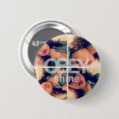 OBYLEN: Shine Ronde Button 5,7 Cm (Voorkant /achterkant)