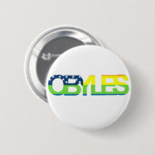 OBYLES Rainbow Flag Ronde Button 5,7 Cm (Voorkant /achterkant)
