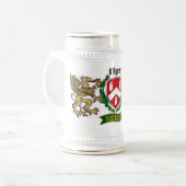 O'Byrne / Byrne Irish Shield Beer Stein Bierpul (Voorkant links)