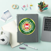 O'Byrne Ierse Schild & Keltisch Kruis Persoonlijk Sticker (iPad Cover)