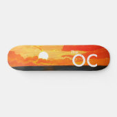 OC California Sunset Ocean Skateboard Deck (Horizontaal)