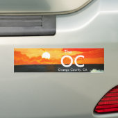 OC Oranje County California Bumpersticker Art (Op auto)
