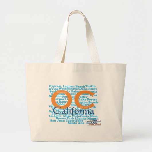 OC - Oranje County, Californië Grote Tote Bag (Voorkant)