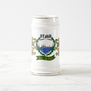O'Cahill/Cahill Irish Shield Beer Stein Bierpul