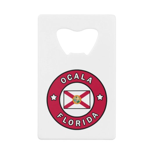 Ocala Florida Creditkaart Flessenopener (Voorkant)