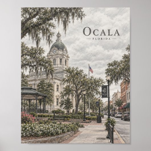 Ocala Florida Historische Poster #093 (Voorkant)