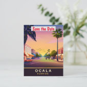 Ocala Florida Historische Stad Trouw Uitnodiging (Staand voorkant)