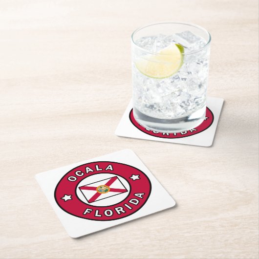 Ocala Florida Kartonnen Onderzetters (Insitu)