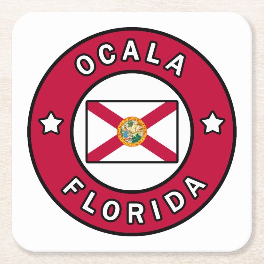 Ocala Florida Kartonnen Onderzetters (Voorkant)