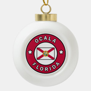 Ocala Florida Keramische Bal Ornament