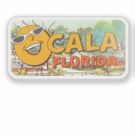  Ocala Florida met een lachend zonnetje Sticker
