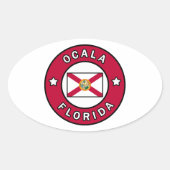 Ocala Florida Ovale Sticker (Voorkant)