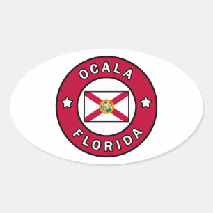 Ocala Florida Ovale Sticker