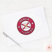 Ocala Florida Ovale Sticker (Envelop)