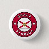 Ocala Florida Ronde Button 3,2 Cm (Voorkant)