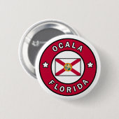 Ocala Florida Ronde Button 5,7 Cm (Voorkant /achterkant)