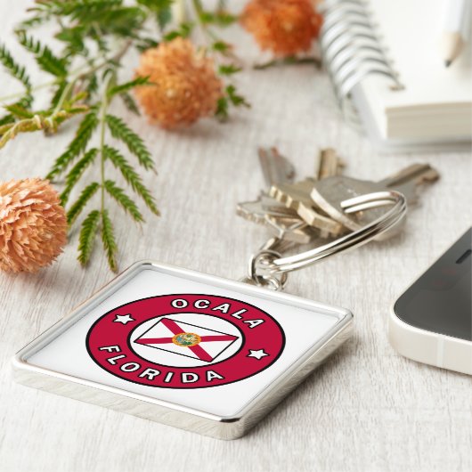 Ocala Florida Sleutelhanger (Zijkant)