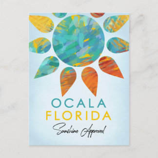 Ocala Florida Sunshine Travel Briefkaart