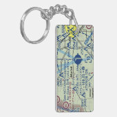 Ocala Int. Luchthavendiagram/taxisdiagram Sleutelhanger (Voorkant Links)