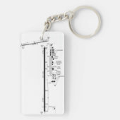 Ocala Int. Luchthavendiagram/taxisdiagram Sleutelhanger (achterkant)