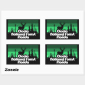 Ocala National Forest Florida Rechthoekige Sticker (Vel)