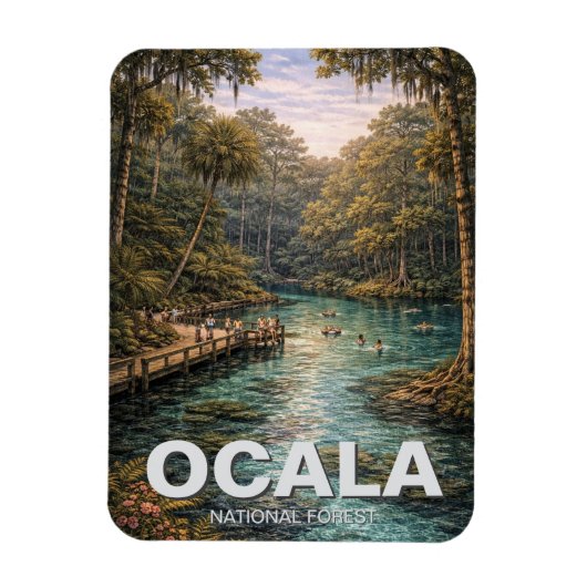 Ocala National Forest Florida Reis Magneet (Verticaal)