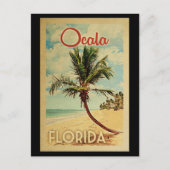 Ocala Palm Tree Vintage Travel Briefkaart (Voorkant)