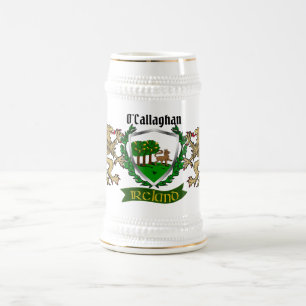 O'Callaghan/Callaghan Irish Shield Beer Stein Bierpul