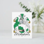 O'Callaghan Family Crest Briefkaart (Staand voorkant)