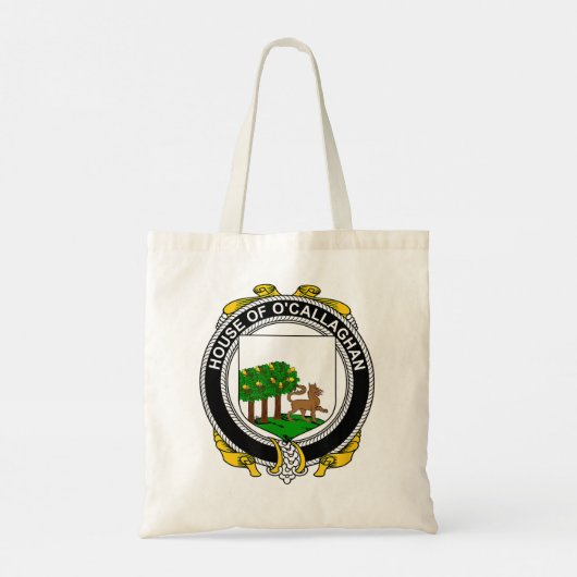 O'Callaghan-kledij van de wapengezinscrest Tote Bag (Achterkant)