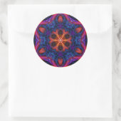Ocanayia fractal mandala-Sticker Ronde Sticker (Tas)
