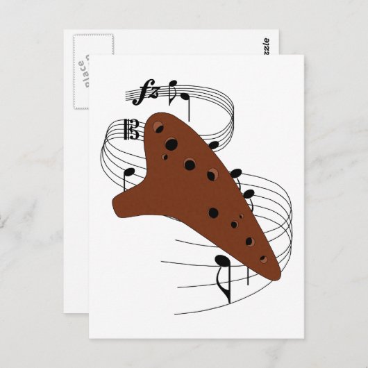 Ocarina Briefkaart (Voorkant / Achterkant)