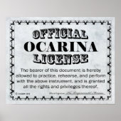 Ocarina-licentie Poster (Voorkant)