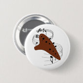 Ocarina Ronde Button 5,7 Cm (Voorkant /achterkant)