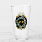 O'Carroll/Carroll Irish Shield Beer Glass Glas (Voorkant)