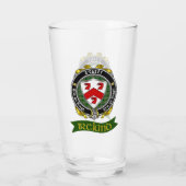 O'Casey/Casey Irish Shield gepersonaliseerd biergl Glas (Achterkant)
