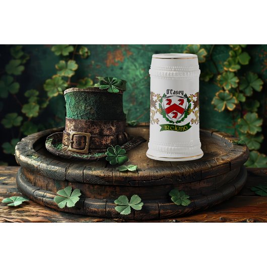 O'Casey/Casey Irish Shield gepersonaliseerd Bierpul