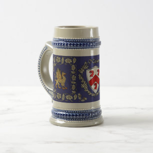 O'Casey/Casey Irish Shield Griffin Stein Bierpul