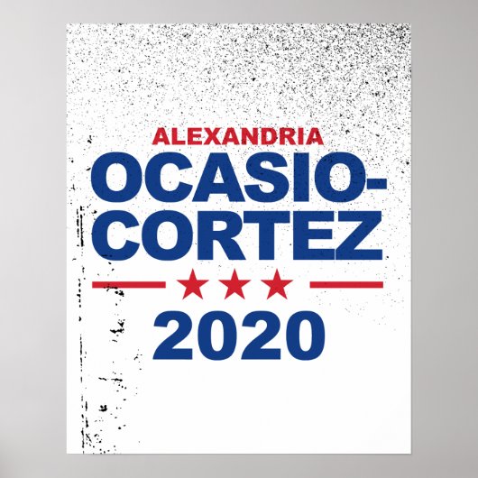 Ocasio-Cortez 2020 Poster (Voorkant)