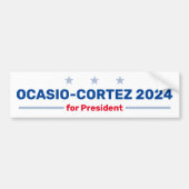 Ocasio-Cortez 2024 bumpersticker (Voorkant)
