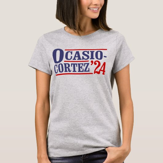 OCASIO CORTEZ '24 T-SHIRT (Voorkant)