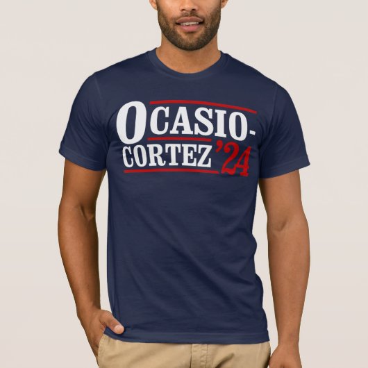 OCASIO CORTEZ '24 T-SHIRT (Voorkant)