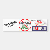 Ocasio-Cortez Green New Deal Democratics Bumpersticker (Voorkant)