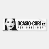 Ocasio-Cortez voor President Bumpersticker (Voorkant)