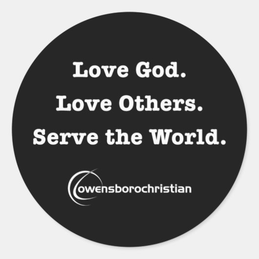 OCC Mission Sticker Zwart 3" (Voorkant)