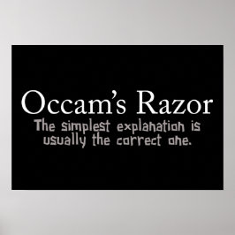 Occam's Razor-beginsel Poster
